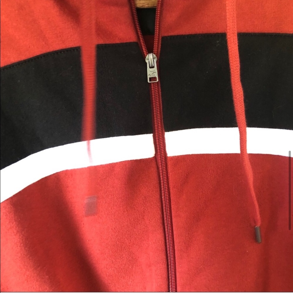 NWOT Hollister Crop Full-Zip Orange Jacket Small - Picture 6 of 8